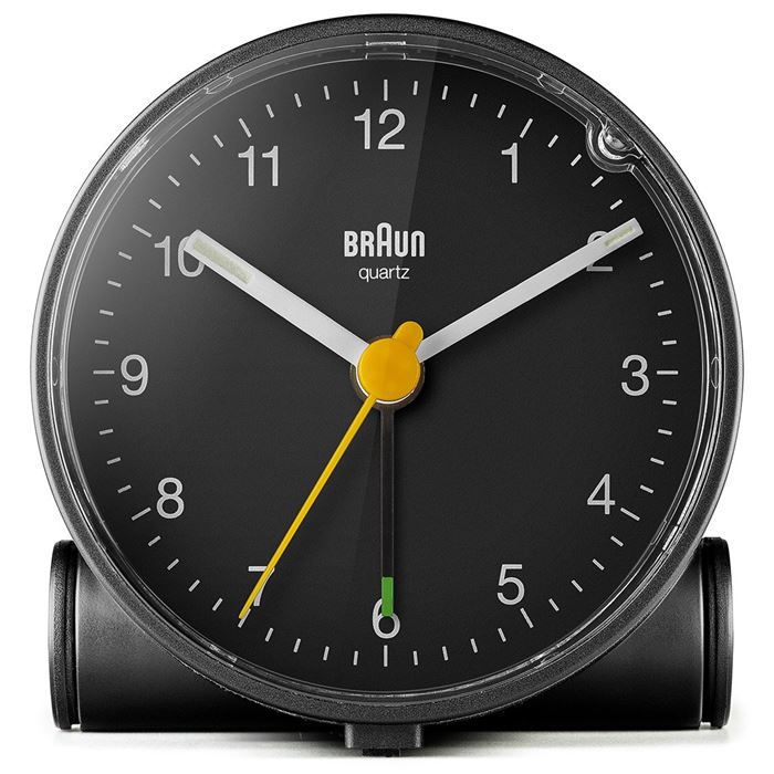 BRAUN BC01B SİYAH KLASiK ANALOG ALARMLI MASA SAATİ
