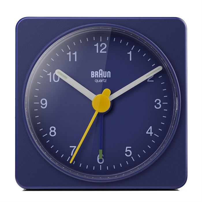 BRAUN BC02BL MAVİ KLASİK SEYAHAT ANALOG ALARMLI MASA SAATİ