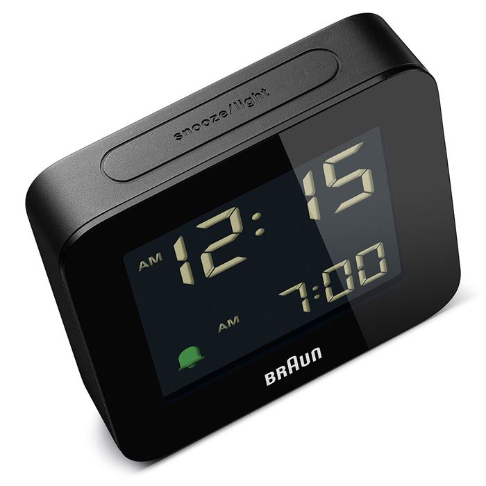 BRAUN BC09B SİYAH DİJİTAL ALARMLI MASA SAATİ