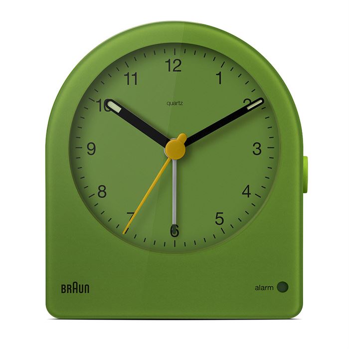 BRAUN BC22GN YEŞİL KLASİK ANALOG ALARMLI MASA SAATİ