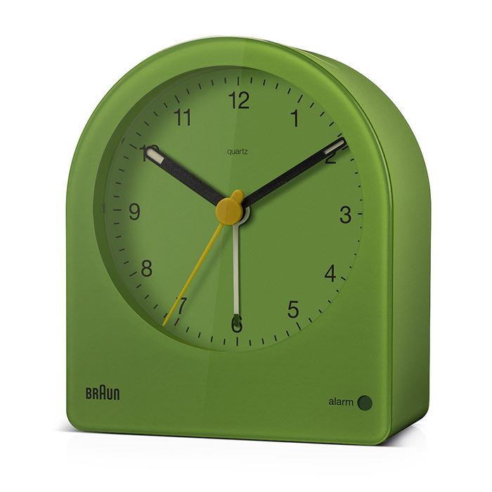 BRAUN BC22GN YEŞİL KLASİK ANALOG ALARMLI MASA SAATİ