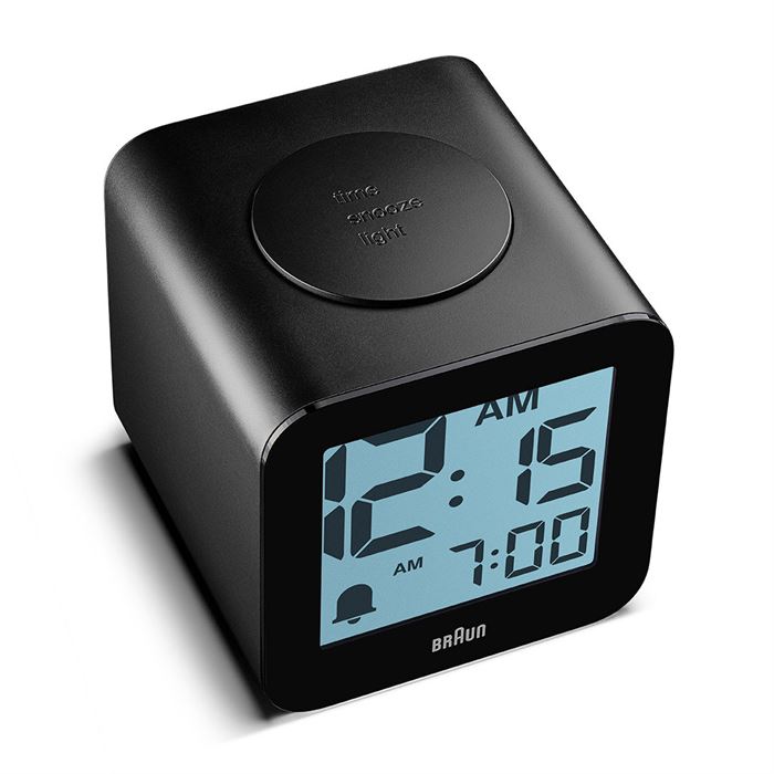 BRAUN BC25BP SİYAH time SPEAKING DİJİTAL ALARMLI MASA SAATi