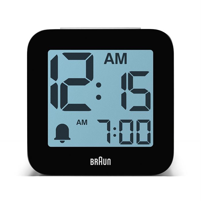 BRAUN BC25WP BEYAZ time SPEAKING DİJİTAL ALARMLI MASA SAATi