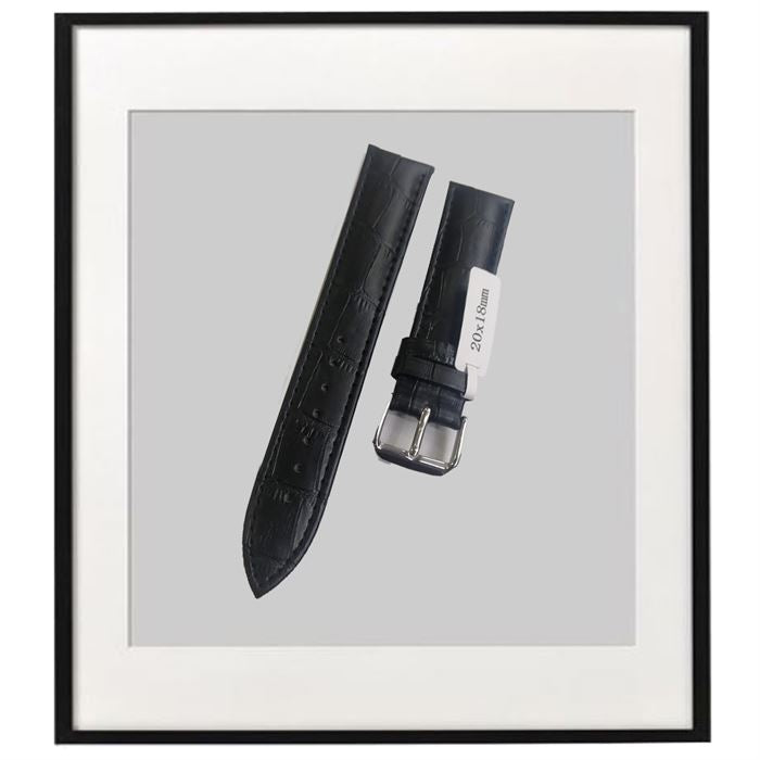 20x18MM SİYAH/SİYAH DERİ KORDON