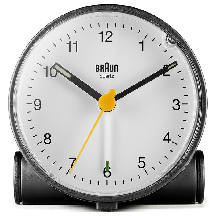 BRAUN BC01W BEYAZ KLASİK ANALOG ALARMLI MASA SAATİ