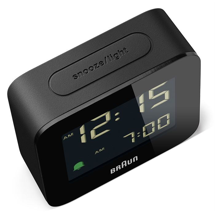 BRAUN BC08B SİYAH KLASİK SEYAHAT DİJİTAL ALARMLI MASA SAATi