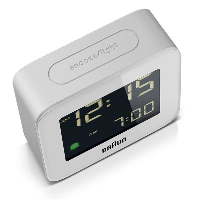 BRAUN BC08W BEYAZ KLASİK SEYAHAT DİJİTAL ALARMLI MASA SAATİ