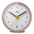 BRAUN BC12PW PEMBE-BEYAZ KLASİK ANALOG ALARMLI MASA SAATİ