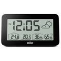BRAUN BC13BP SİYAH DİJİTAL HAVA DURUMU ALARMLI MASA SAATİ
