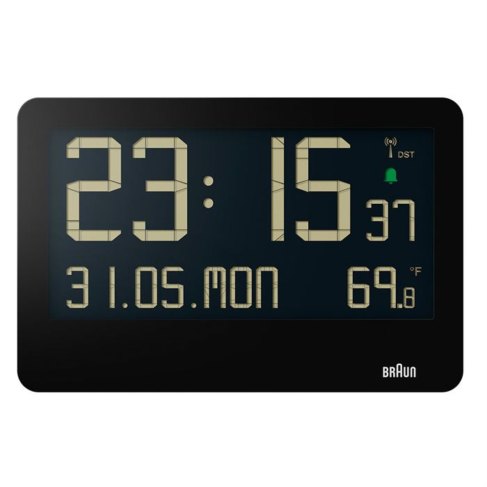 BRAUN BC14B SİYAH DİJİTAL DUVAR SAATİ