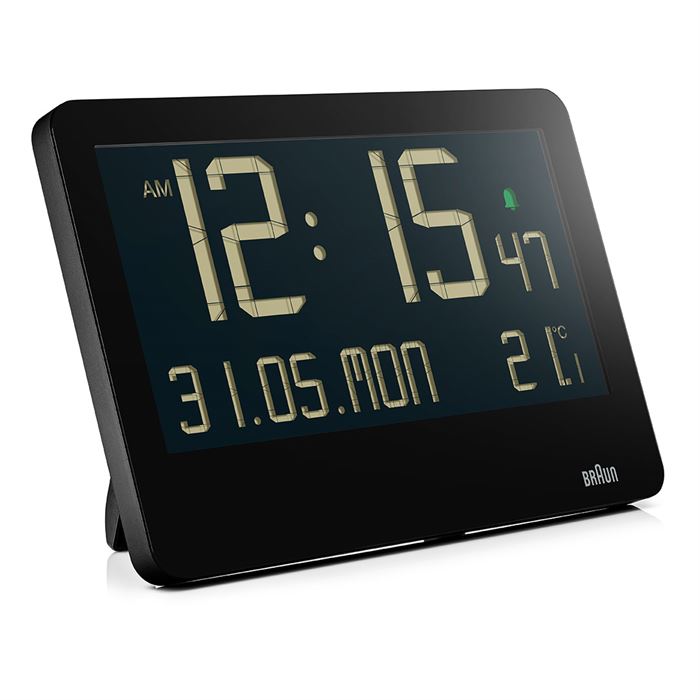 BRAUN BC14B SİYAH DİJİTAL DUVAR SAATİ