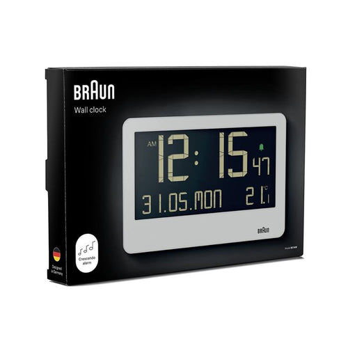 BRAUN BC14W BEYAZ DİJİTAL DUVAR SAATİ