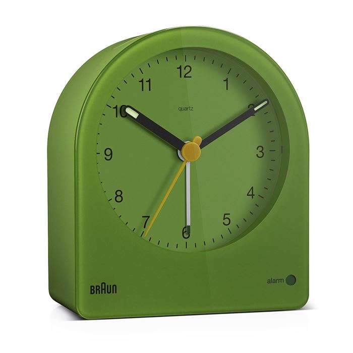 BRAUN BC22GN YEŞİL KLASİK ANALOG ALARMLI MASA SAATİ