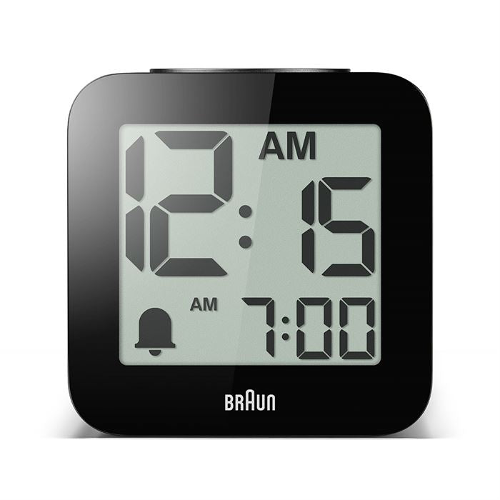 BRAUN BC25BP SİYAH time SPEAKING DİJİTAL ALARMLI MASA SAATi