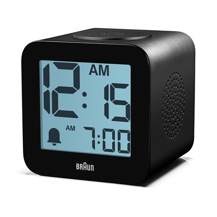 BRAUN BC25BP SİYAH time SPEAKING DİJİTAL ALARMLI MASA SAATi