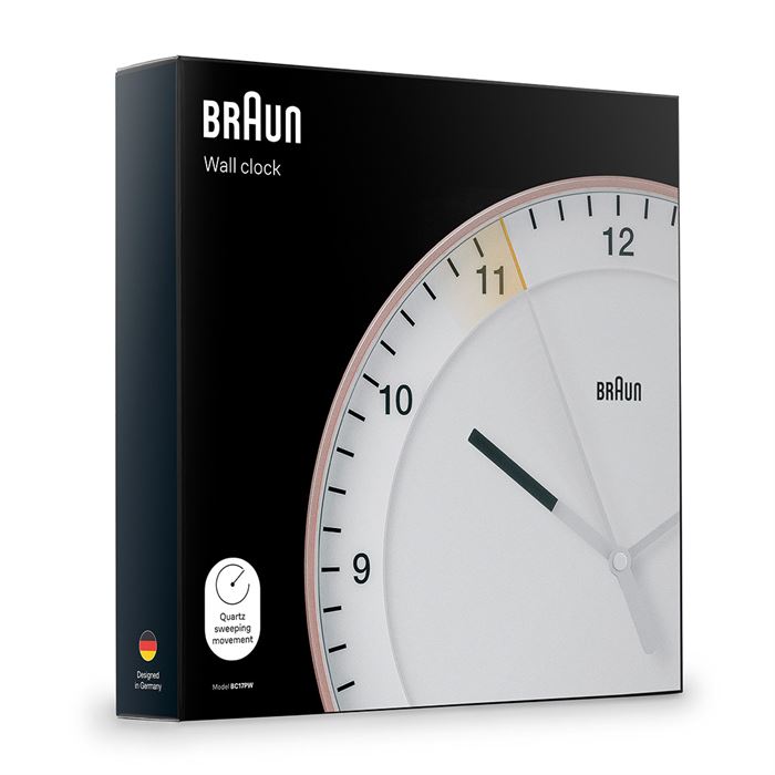 BRAUN BC17PW BEYAZ DUVAR SAATİ