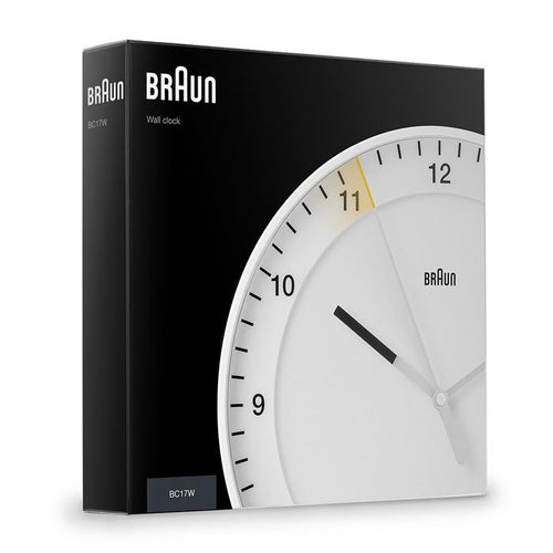 BRAUN BC17W BEYAZ DUVAR SAATİ
