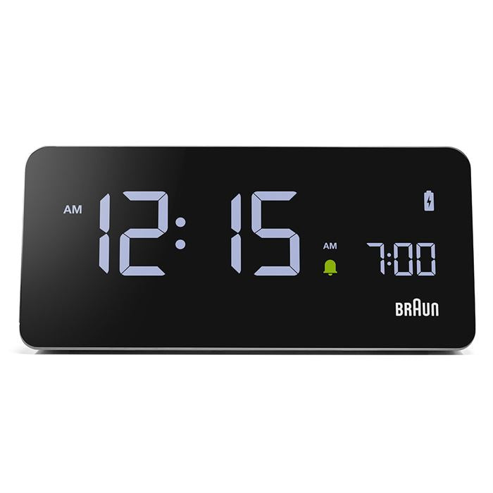 BRAUN BC21GEU GRİ DİJİTAL KABLOSUZ ŞARJLI ALARMLI MASA SAATi