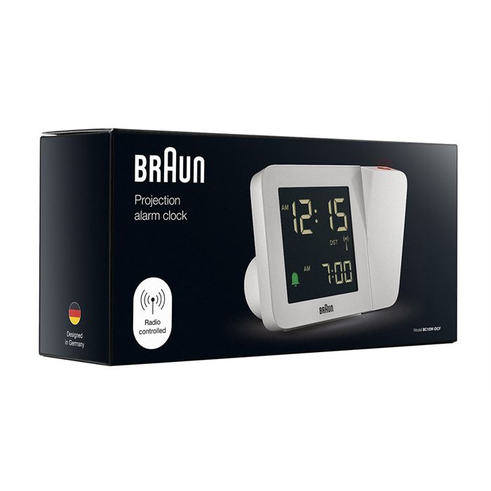 BRAUN BC15W-DCF DİJİTAL PROJEKSİYON ALARMLI MASA SAATİ